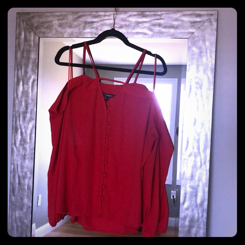 Red dress shirt